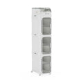 4-Tier Slim Bathroom Storage Cabinet Tall Narrow Organizer - BINSIO
