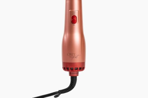 Only August Hot Air 4-in-1 Blow Dryer Brush - Rose Gold, Ionic Volumizer & Styler