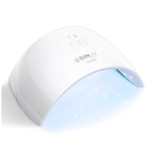 SUNUV UV LED Nail Lamp - Fast Curing Gel Nails, Sky Blue