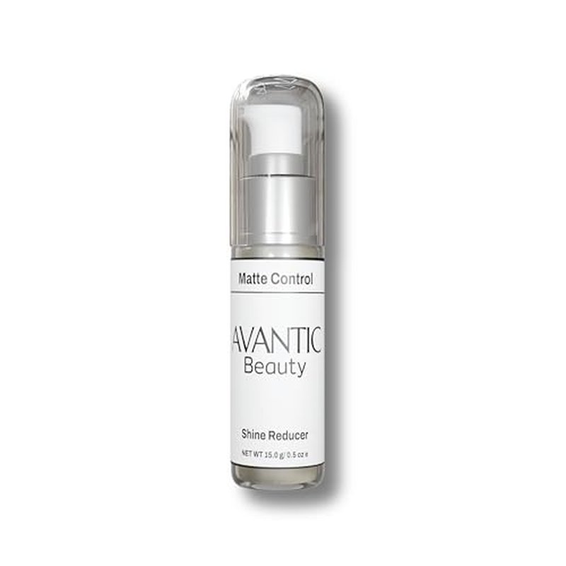 Avantic Shine Reducer for Men, Oil Control Gel for Oily & Combination Skin, Clear Mattifying Primer, Lightweight & Fragrance-Free with Vitamin E (0.5 Oz)