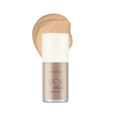 FARMASi VFX Pro Blur Primer and Natural Beige Liquid Foundation Set, Full Coverage Matte Finish Makeup Duo, Oil-Free Long Wear Face Base System, Soft-Focus Pore Blurring, Face Makeup Set