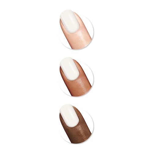 Sally Hansen Miracle Gel Keith Haring Salon Quality Nail Polish | Gel-Like Formula, Two-Step System, No UV Light Needed, Long Lasting | Opaque, Glossy | 918 Blanc Canvas | White Nail Polish