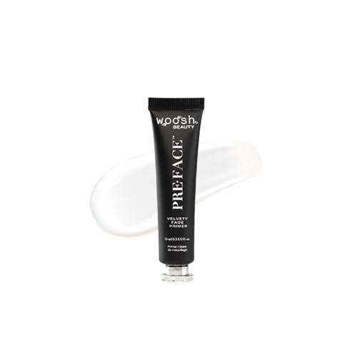 Woosh Beauty, Pre?Face Primer, Hydrating & Long Lasting, Vegan, Pore Minimizer, Grips your Makeup (Travel, 15 ml)