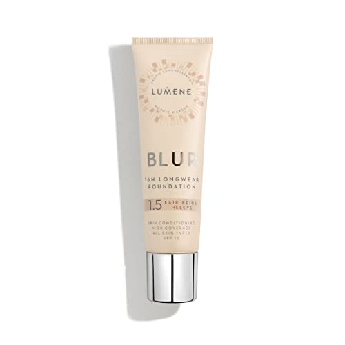 Lumene Longwear Blur Foundation SPF 15 Medium Coverage 1.0 Fl Oz — Fair Beige