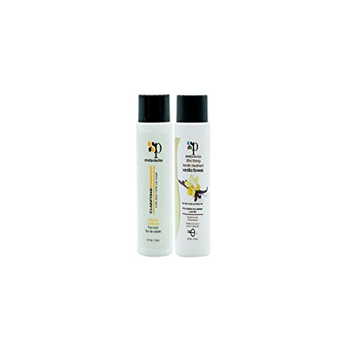 Keratin Hair Treatment with Clarifying Shampoo - Strong, Frizz-Free, Long-Lasting