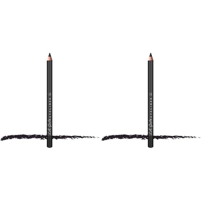 L.A. Girl Eyeliner Pencil, Black, 0.04 Ounce (Pack of 2)