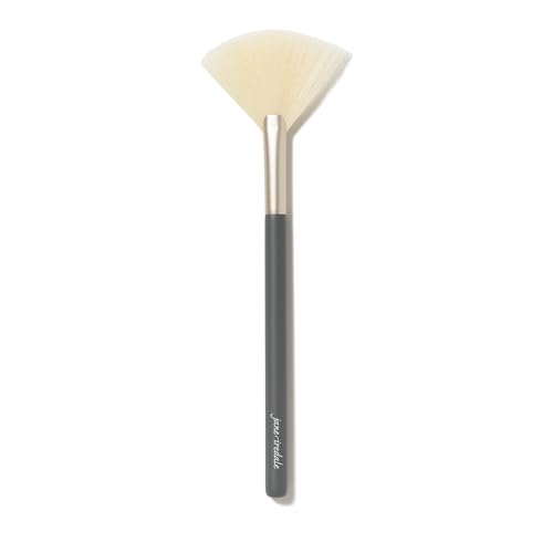 Grey Jane Iredale Fan Brush for Powder Blush & Bronzer - Vegan Cruelty-Free