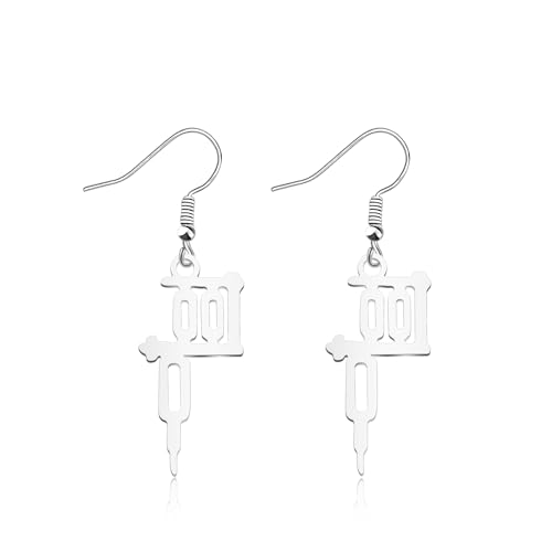 WUSUANED Funny Tattoo Earrings Tattooer Machine jewelry Tattoo Artist Gifts Tattoo Lover Gift Tattooer Gift