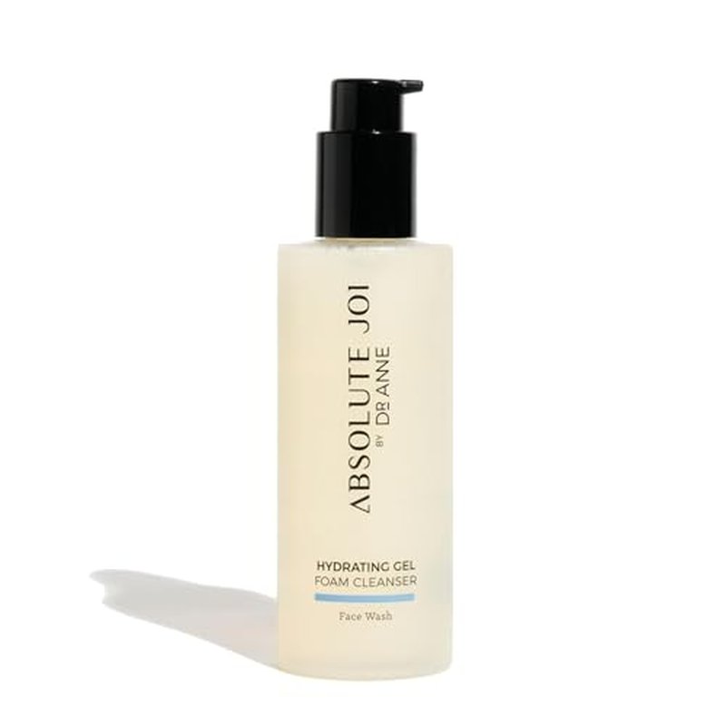 AbsoluteJOI Gentle Foaming Hydrating Facial Cleanser with Glycerin. Soap-Free Face Wash, pH-Balanced and Fragrance Free for All Skin Types. 200ml Bottle