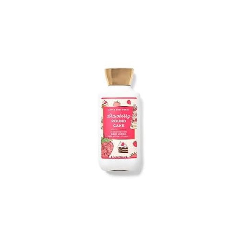 Bath and Body Works Strawberry Pound Cake Super Smooth Body Lotion 8 fl oz / 236 mL