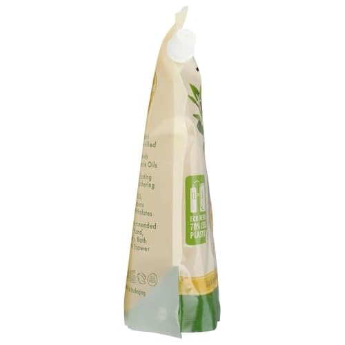 A LA MAISON French Liquid Hand Soap RefilL - Natural Hand Wash Made with Essential Oils - Biodegradable, Plant-Based, Vegan, Cruelty-Free (33.8 Fl Oz Pouch, Provence Lemon)