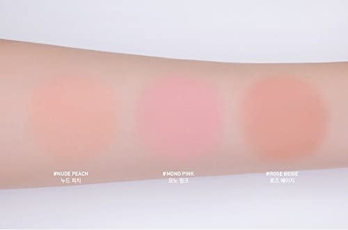 3CE Mood Recipe Face Blush Mono Pink - Nude Makeup for Cheeks