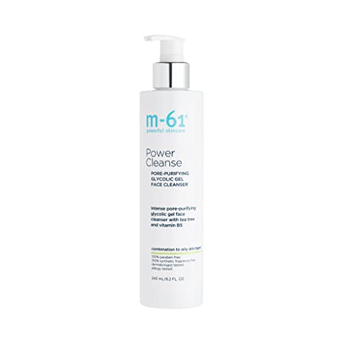 Power Cleanse Gel Facial Cleanser for Oily Skin - Pore Refining & Exfoliating, 8.4 oz