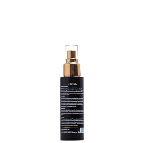 Rose & Caramel Skinstant Instant Formula Tanning Spray, Bronzed, Wash Off, Hydrating One Day Tan 3.38 Fl Oz (100ml)