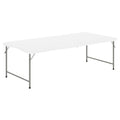 Kids Bi-Fold Folding Table 60x30 with Granite White Finish - Portable & Sturdy