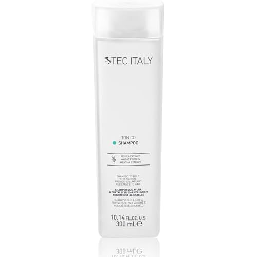 Tec Italy Tonico Volumizing Shampoo for Fine or Weak Hair, Strengthening, Adds Body & Thickness, Gentle Daily Cleanser, 10.14 fl oz (300 ml)