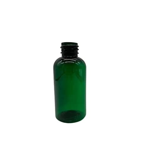 Natural Farms 2 oz Green Boston Bottles - 24 Pack Black Smooth Disc Caps