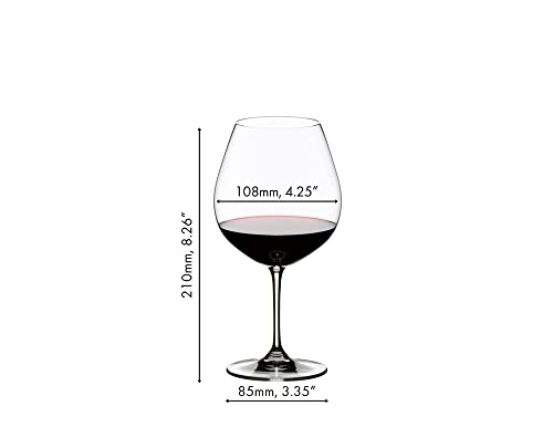 Riedel Vinum Pinot Noir Wine Glasses Set of 2 - Burgundy Red Variation
