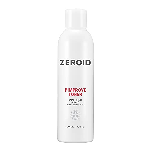 ZEROID Pimprove Facial Toner 200ml - pH Balanced, Hydrating AHA/LHA Toner