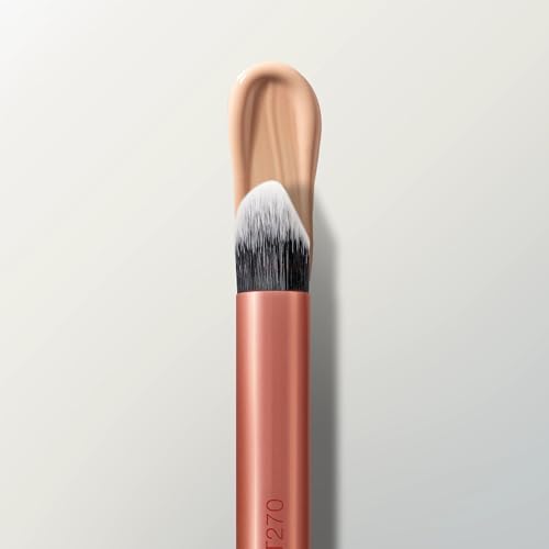 Real Techniques Spot Concealer Brush, Precision Makeup Brush for Targeted Coverage of Blemishes, Redness & Detail Areas, For Liquid & Cream Concealer, UltraPlush Bristles, Cruelty-Free, 1 Count