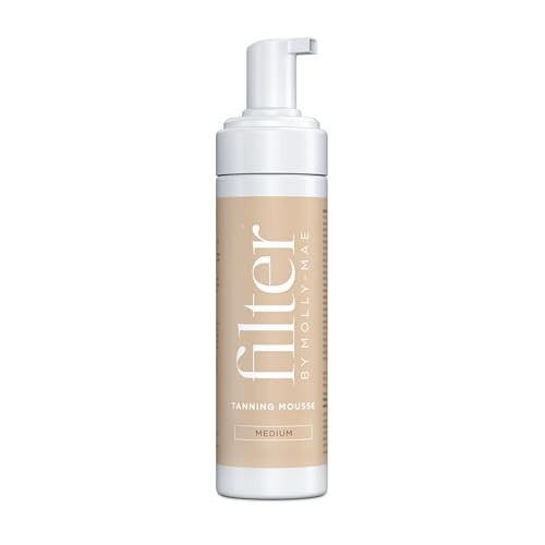 Self Tanner Mousse Medium - Flawless Sun-Kissed Glow, 6.7oz, Filter by Molly-Mae