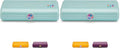 Mint Take It Tote Makeup Case with Mirror & Auto-Open Tray - Pack of 2 - Variation Menta / One Size