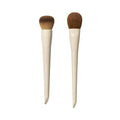 Morphe x Ariel Sunkissed Skin Duo - Makeup Brush Set Including A24 Signature Foundation & A58 Cream Contour Brushes - Professional Makeup Tools for Flawless Blending & Sculpting (2 Piece Set)