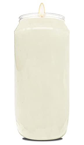 7 Day White Prayer Candles Pack of 20 - Tall Pillar Religious Memorial Decor