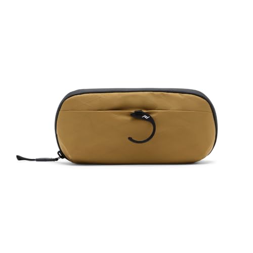 Peak Design Small Wash Pouch, Coyote, Ocean Edition, Travel Toiletry Bag, Upright or Hanging Dopp Kit with Pockets, Magnetic Toothbrush Pocket, Wide UltraZip Opening, Toiletry Bag for Men and Women