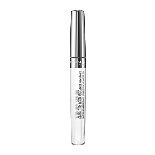 Rimmel Wonder¡¯Serum Lash and Brow Serum, Stimulates Lash Growth, Strengthens Lashes, Mess-Free Application, 100, Clear, 0.37oz