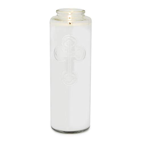 Meditation Prayer Candles Set - 12 Long-Lasting Glass Devotional Candles
