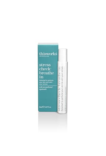 THISWORKS Stress Check Breathe In Aromatherapy Roll-On 0.27 fl oz – Calm, Relax & Reduce Stress