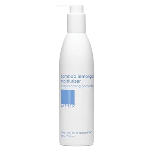 Bamboo Lemongrass Body Moisturizer - Hydrating Vegan Lotion with Aloe & Seaweed, 8 fl oz