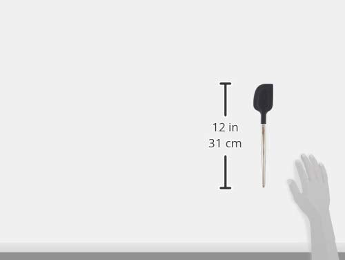 All-Clad 5-Piece Silicone Kitchen Utensil Set with Stainless Steel Handles - Black & Stainless