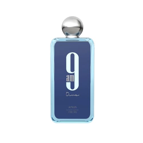 Afnan 9 AM Dive Unisex Eau De Parfum 3.4 Fl Oz - Fresh Aquatic Fragrance, Pack of 1