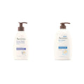 Aveeno Daily Stress Relief Lavender Body Lotion and Fragrance-Free Body Wash Bundle for Sensitive Skin, 12 fl oz and 33 fl oz