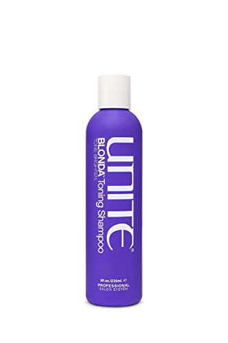 UNITE Hair Blonda Purple Shampoo 8 Fl Oz - Neutralizes Brassy Tones, Brightens Blonde & Gray Hair