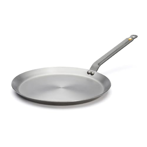 de Buyer 12-Inch Carbon Steel Crepe & Tortilla Pan - Naturally Non-Stick, Made in France