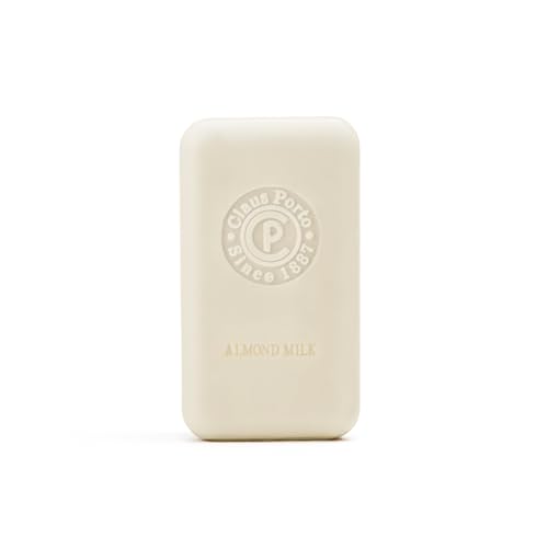 Claus Porto - Double Almond Milk Body Soap for Men + Women | Revitalizing, Cleansing, Nourishing | Handcrafted, Aromatic, Comforting (150g | 5.3 oz)
