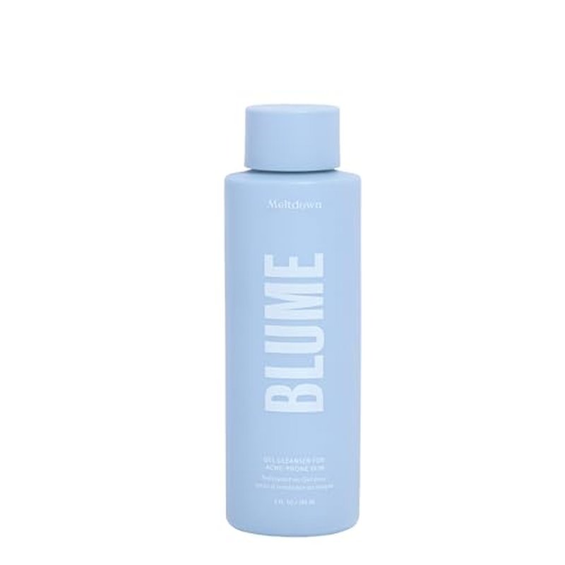 Blume Meltdown Salicylic Acid Cleanser - Balancing Gel Face Wash for Oily Skin - Hydrating Facial Cleanser with Glycerin & Ceramides - Non-Stripping & Makeup-Removing Skin Care (6 oz)