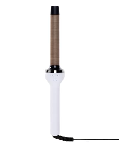 Ceramic Curling Iron with 1-Inch Barrel - Frizz Control & Heat Shield