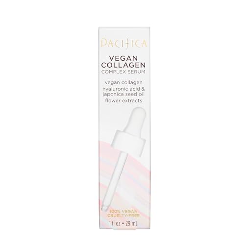 Vegan Collagen Face Serum - Hydrating Anti-Aging Serum with Hyaluronic Acid for Firming & Fine Lines
