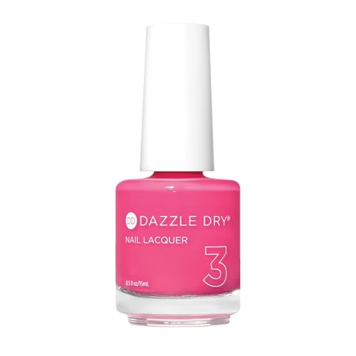 Dazzle Dry Nail Lacquer (Step 3) - Raspberry Cr?me - A light raspberry milkshake. Full coverage cream. (0.5 fl oz)