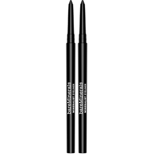 bareMinerals Mineralist Lasting Eyeliner, Mineral-Based Waterproof Eyeliner, Long-Lasting Color, Smudge-Proof, Transfer-Proof, Retractable, Vegan