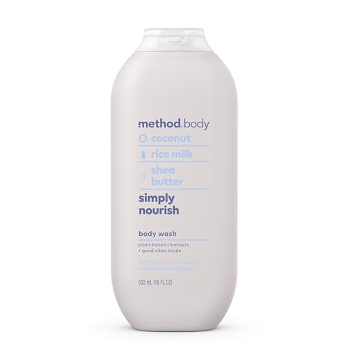 Method Simply Nourish Body Wash, Paraben & Phthalate Free, 28 oz (Pack of 1) + 18 oz (Pack of 1)