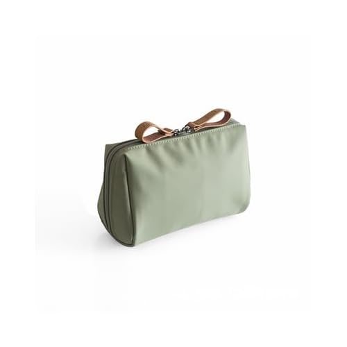 Sage Green Travel Makeup Bag ? Waterproof Cosmetic Organizer with Zipper for Women | Compact Toiletry Pouch (5.9" x 4.5" x 2.5")