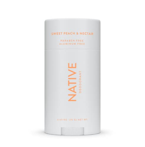 Native Deodorant | Natural Deodorant Seasonal Scents for Women and Men, Aluminum Free with Baking Soda, Probiotics, Coconut Oil and Shea Butter | Sweet Peach & Nectar