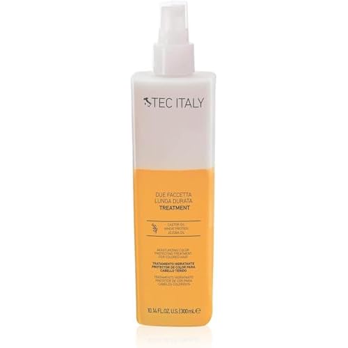 Tec Italy Due Faccetta Lunga Durata 300 ml ? Leave-In Two-Phase Treatment for Color-Treated Hair ? Hydrating & Color-Protecting Spray ? Prevents Fading, Softens and Conditions | Color-protecting, Leave-in treatment, Deep hydration, UV Protection, Softness