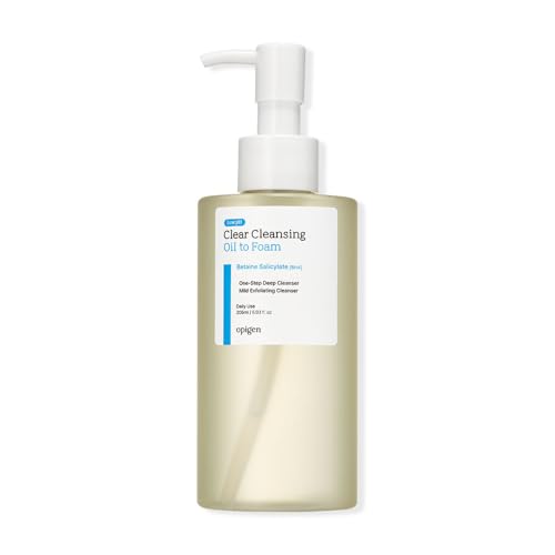 Low pH Clear Oil to Foam Facial Cleanser for Clear Pores & Sensitive Skin - Korean Skincare (6.93 fl oz)
