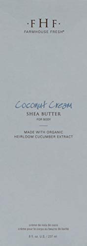 FarmHouse Fresh Coconut Shea Body Lotion - Moisturizing Cream with Shea & Jojoba, 8 Fl Oz - Pack of 1